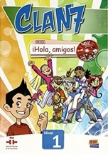 کتاب آموزشی اسپانیایی کلن سون Clan 7 con Hola Amigos Student Book Level 1 Spanish Edition