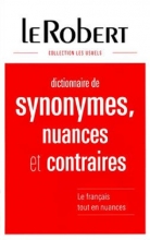 کتاب دیکشنری فرانسوی ل روبرت Le Robert Dictionnaire des synonymes nuances et contraires