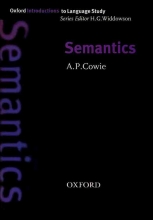 کتاب سمانتیکز آکسفورد اینتروداکشن تو لنگوییج استادی سریز ویرایش اول Semantics Oxford Introduction to Language Study Series 1st E