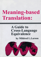 کتاب مینینگ بیسد ترنسلیشن آگوید تو کراس لنگوییج ایکویولینس Meaning-based Translation aguide to cross-language equivalence