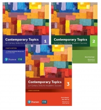 خرید پک کامل کتاب کانتمپوراری تاپیک ویرایش چهارم Contemporary Topics (4th) 1+2+3