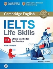 کتاب کمبریج اینگلیش آیلتس لایف اسکیل بی وان Cambridge English IELTS Life Skills B1+CD