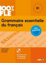 کتاب گرامر ضروری فرانسه Grammaire essentielle du français niv. B1 + CD 100% FLE سیاه و سفید