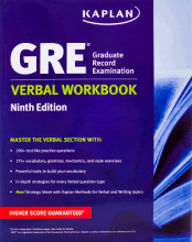 کتاب نیو جی ار ای وربال ورک بوک کاپلان ویرایش نهم New GRE Verbal Workbook KAPLAN 9th