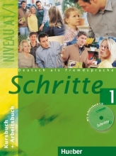 کتاب آلمانی شریته 1 Schritte 1 Kursbuch+Arbeitsbuch A1.1