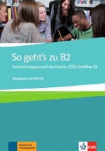 کتاب So Geht's Zu B2: Ubungsbuch Mit MP3-C قدیمی رنگی (آبی)