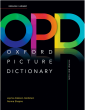 کتاب آکسفورد پیکچر دیکشنری انگلیش گالینگور - وزیری  Oxford Picture Dictionary English-Arabic(OPD)3rd+CD