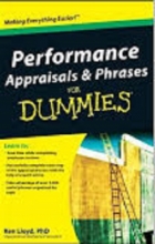 کتاب پرفورمنس Performance Appraisals Phrases For Dummies