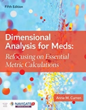 کتاب دایمنشنال آنالیزیز Dimensional Analysis for Meds 5th Edition2019
