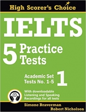 کتاب آیلتس 5 پرکتیس تست آکادمیک ست IELTS 5 Practice Tests, Academic Set 1: Tests No. 1-5