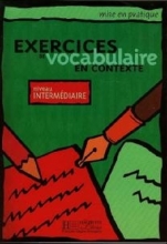 کتاب زبان exercices de vocabulaire en contexte niveau intermediaire