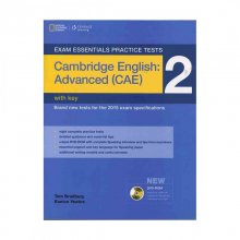 کتاب اگزم اسنشالز پرکتیس Exam Essentials Practice Tests Advanced (CAE) 2+CD