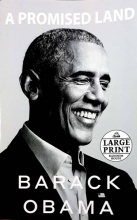 کتاب داستان پرامیسد لند باراک اوباما لارج پرینت A PROMISED LAND BARACK OBAMA LARG PRINT