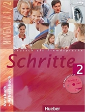 کتاب شریته Deutsch als fremdsprache Schritte 2 NIVEAU A1.2 Kursbuch Arbeitsbuc