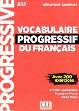 کتاب وکبیولیر پروگرسیف Vocabulaire Progressif Du Francais A1-1 - Debutant Complet +Corriges+CD رنگی