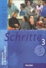 کتاب شریته Deutsch als fremdsprache Schritte 3 NIVEAU A2.1 Kursbuch Arbeitsbuch